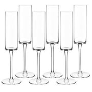 Whoamigo Set of 6 Crystal Champagne Flutes Champagne Glasses Classy Champagne Flute Lead Free Quality Sparkling Wine Stemware Set