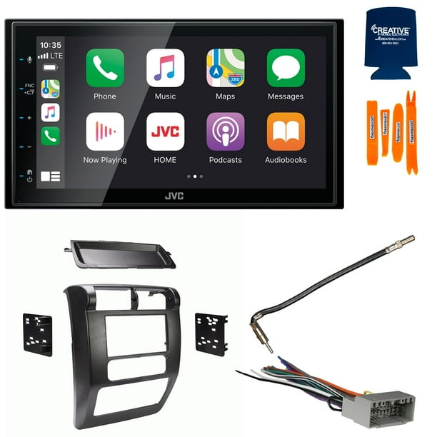 JVC Bundle JVC KWM560BT 6.8" Apple CarPlay/Android Auto Digital