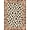 Brown And Cream, Pattern 1, variant on ODIKA 8'x10' Washable Area Rug Southwestern Symmetry Abstract Inspired Patches Border Spotted Flowing Dynamic for King Size Bedroom Under Bed, Master Suite, Non-Shedding, Easy Care