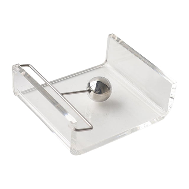 Servilletero de acrílico, porta toallas de papel, organizador de servilletas de papel de escritorio con brazo con peso para encimera de cocina, barra