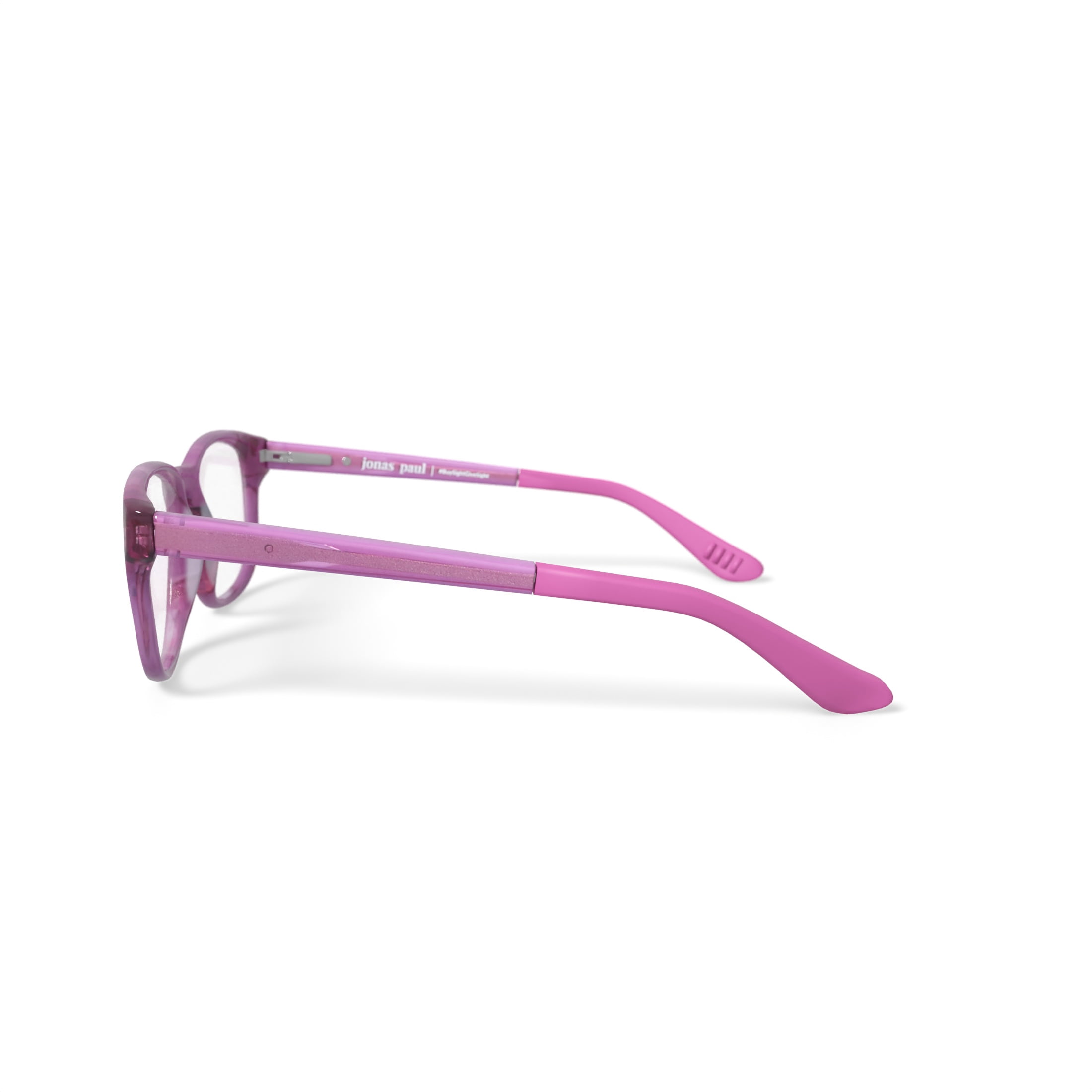 Jonas Paul Youth Ryan/Ruth Round Prescription Eyeglasses with Case, Pink