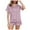 Purple, variant on vigerkar Pajama Sets For Women 2 Piece PJ Sets Short Sleeve Lounge Set Fashion Sleepwear Purple, L