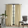 thumbnail image 4 of Martha Stewart Vineyard Curtain Panel Pair, Gold, Back Tab, Polyester, 50"W x 95"L, Adult, 4 of 5