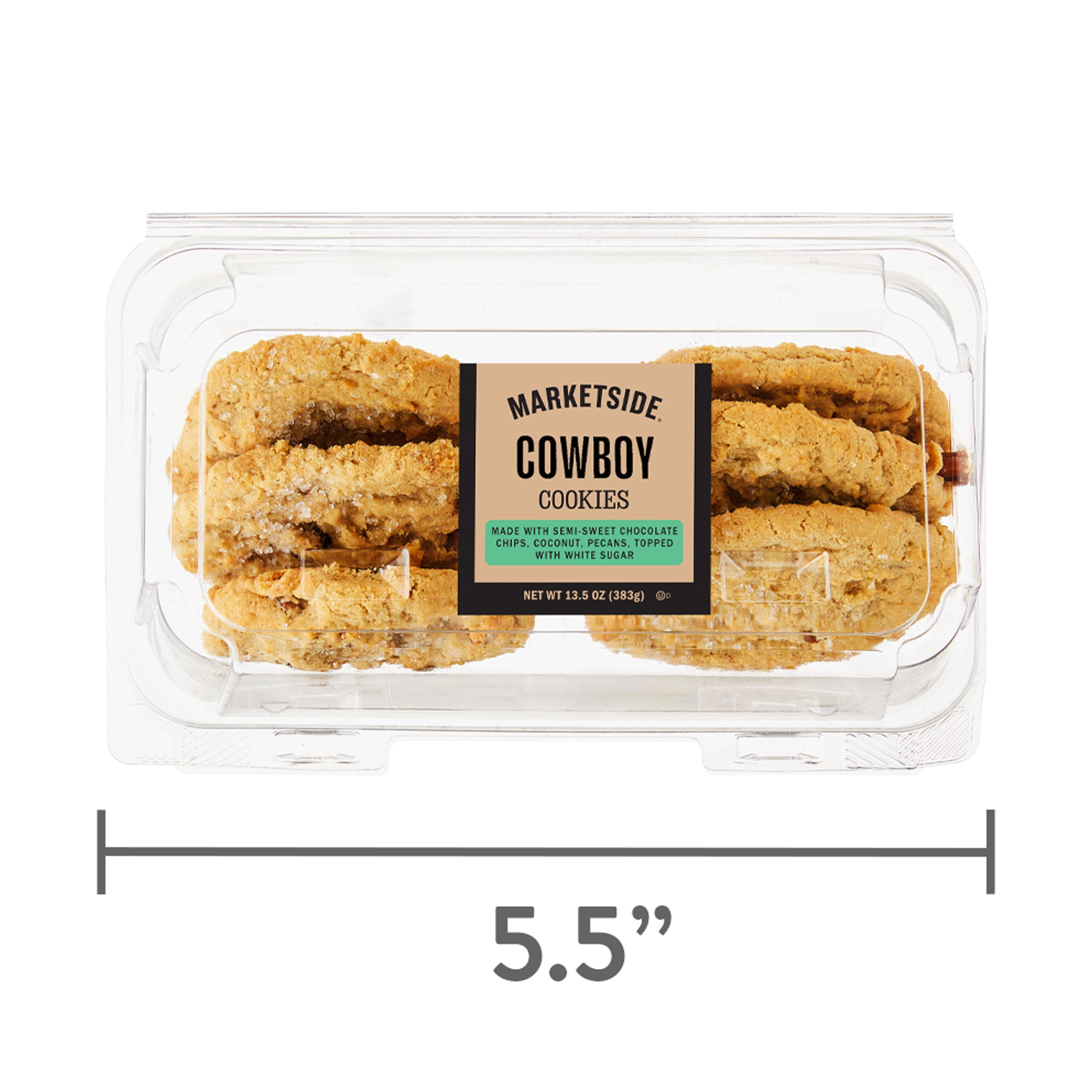 Marketside Cowboy Cookies, 13.5 oz, 6 Count