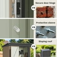 thumbnail image 4 of Devoko 5×3 ft.Patio Metal Shed, Lockable Garden Shed for Outdoor Backyard Patio Storage, 4 of 9