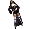 thumbnail image 5 of Disfraz de monja de Halloween ML Disfraz de monja de carnaval mascarada cosplay María, 5 of 5