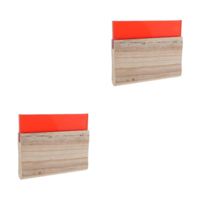 Riwesomey Screen Printing Squeegee Wooden Handle Ink Board Scraper Scratch Type1 NO1