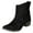 Black, variant on Boots for Women Ankle Fashion Pointed Toe Stacked Heel Western Booties