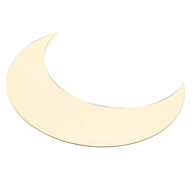 Decoración de pared, espejo en forma de luna, adhesivo decorativo para pared, adhesivo para pared, durabilidad extendida