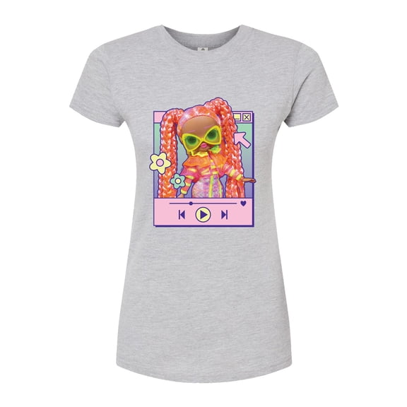 LOL OMG! Fashion Dolls - Play Dazzle Music - Juniors Fitted Graphic T-Shirt