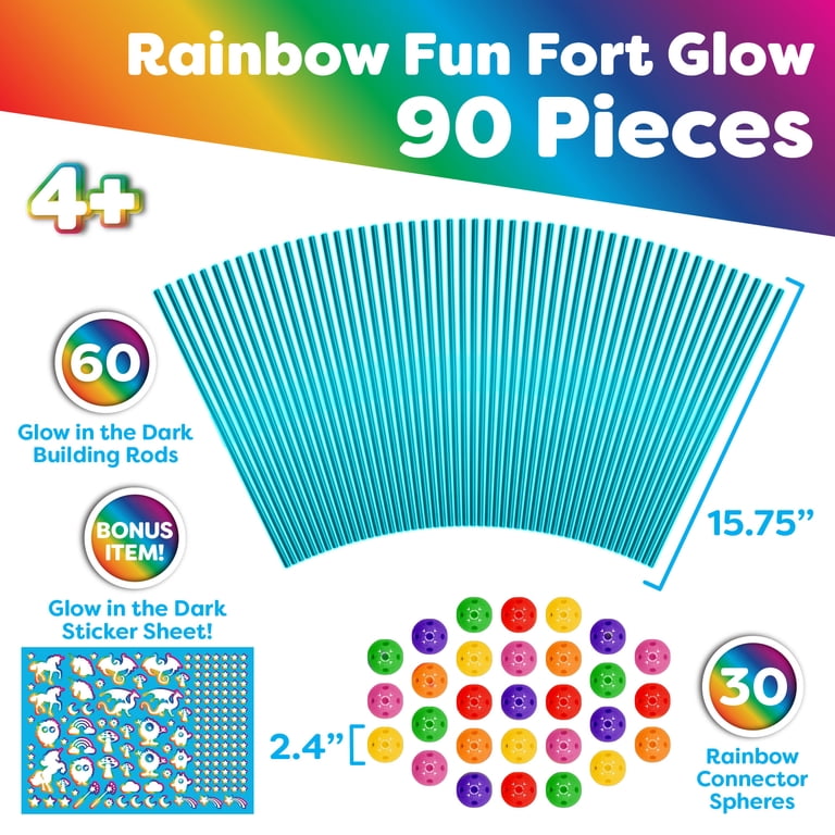 Power Your Fun Fort Builder 90-Piece Glow-In-Dark Set photo 3