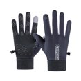 thumbnail image 1 of Guantes impermeables Qarigey de nailon gris para hombre y mujer, 1 of 6