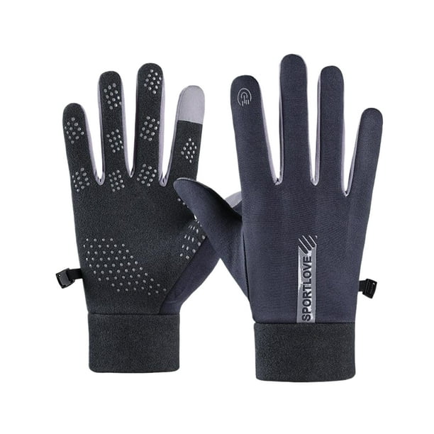 Guantes cálidos e impermeables Sonducket para ciclismo gris