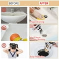 thumbnail image 6 of Pop-Up Sink Drain Stopper with Hair Catcher, Stainless Steel, Fits 1.1–1.5 Inch Drains, 6 of 7
