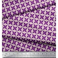 thumbnail image 2 of Soimoi Polyester Crepe Fabric Dot & Floral Small Printed Craft Fabric by The Yard 42 Inch Wide, 2 of 3