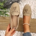 thumbnail image 7 of HTHLVMD Women's Office Shoes, Walking Shoes Women, Women's Tassel Loafers, Women's Walking Shoes Casual Tennis Slip On Sneakers Lightweight Comfortable Fashion Shoes for Women, Khaki 9, 7 of 7