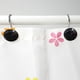 thumbnail image 4 of Juego de 12 ganchos decorativos para cortina de ducha con pedrería, anillas resistentes, colgadores de acero inoxidable y ganchos decorativos de acrílico cristal para el cuarto de baño, 4 of 6
