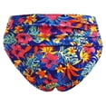 thumbnail image 4 of Conairie Womens Bikini Bottoms High Waisted Full Coverage Bathing Suit Floral Print Ruched Scrunch Swim Bottom Navy L, 4 of 4