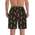 thumbnail image 3 of Naloa Gold Glitter Pineapples Men's Beach Shorts, Surfing shorts, Swim trunks, Quick Dry Swim Trunks for Surfing Beach Fun - X-Large, 3 of 9