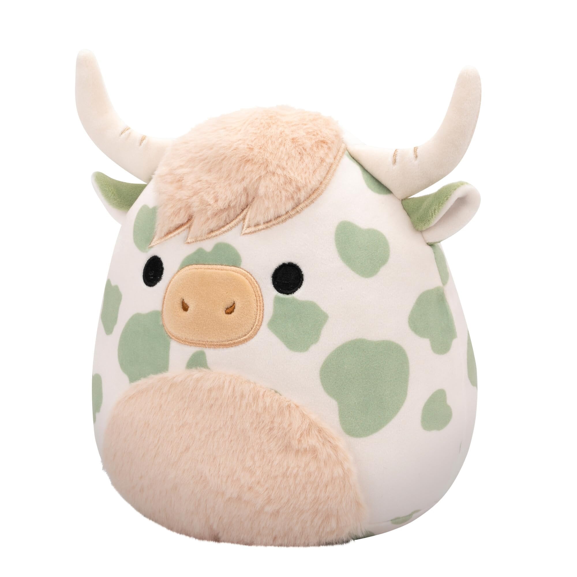 Squishmallows Celestino The Highland Cow with Stains, Sage Green, 19 cm