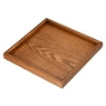 thumbnail image 1 of Bandeja Decorativa Cuadrada de Madera Uxcell de 9.4" para Decoración del Hogar y Cocina con Velas Marrón, 1 of 7