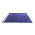 thumbnail image 2 of Ahgly Company Machine Washable Indoor Square Persian Blue Traditional Area Rugs, 4' Square, 2 of 4
