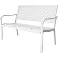 thumbnail image 4 of Grand Patio Decorative Metal Outdoor Bench, White, 4 of 8