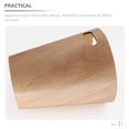 thumbnail image 2 of GOOHOCHY Beige Wooden Desktop Trash Can with Japanese Minimalist Design Large Capacity for Home and Office Use, 2 of 8