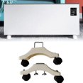 thumbnail image 4 of Electric Heater Foot Stand Adjustable Support with Wheels For Easy Movement Bl, 4 of 7