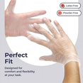 thumbnail image 6 of Fit Meal Prep Gloves Disposable Latex Free Medium Powder Free Glove Food Prep Gloves for Kitchen, Bathroom, Household, Gardening (Medium, 1000 Pack), 6 of 7