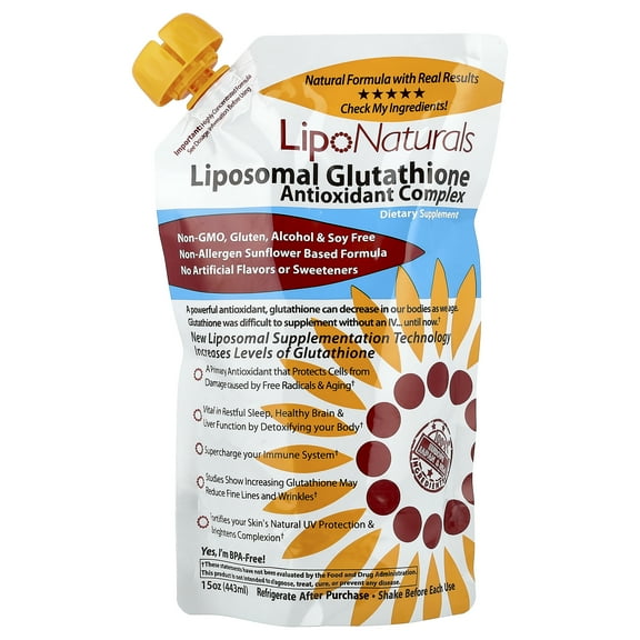 Lipo Naturals Liposomal Glutathione Antioxidant Complex , 15 oz (443 ml)
