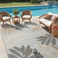 thumbnail image 6 of DEORAB Outdoor Rug 5'X8' Chenille Patio Carpet Three-Layer Material Imitation Silicone Spot Molding Camping Outside RV Mat Grey, 6 of 10