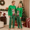 thumbnail image 4 of Christmas Pajamas for Family, Long Sleeve Elk Tops + Plaid Pants Set for Adults,, 4 of 8
