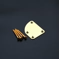 thumbnail image 3 of Naiovety Placa de cuello de guitarra eléctrica de 4 agujeros, instrumento de cuerda de montaje, placa de reparación, accesorio de Accesorios para instrumentos musicales Oro, 3 of 6