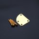 thumbnail image 3 of Naiovety Placa de cuello de guitarra eléctrica de 4 agujeros, instrumento de cuerda de montaje, placa de reparación, accesorio de Accesorios para instrumentos musicales Oro, 3 of 6