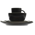 thumbnail image 3 of Gibson Home Soho Lounge Square 16 Pc. Dinnerware Set, Matte Black, 3 of 5