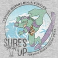 thumbnail image 2 of Men's Teenage Mutant Ninja Turtles Distressed Surf's Up Donatello Sweatshirt Athletic Heather Small, 2 of 4