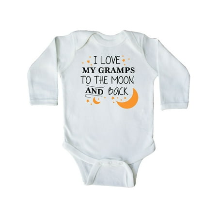 

Inktastic I Love My Gramps To The Moon and Back Gift Baby Boy or Baby Girl Long Sleeve Bodysuit