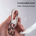 thumbnail image 2 of mmirethe Men Keychain Buckle Zinc Alloy Fashion Keyring Decorative Purse Key Chain Holder Organizer Crafting Handmade Gift DIY Silver 1Set, 2 of 6