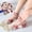 C, variant on TAZAG 5 pairs of summer ice silk socks for women short tube cotton bottom crystal socks