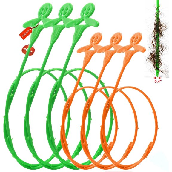 Drain Clog RemoverUpgrade Drain Cleaner Suitable for Thinner Pipes(>0.4"), 20" & 25" Round 3D Snake Drain Cleaner, Sink Snake, Drain Hair Remover for Sewer, Kitchen,Showers