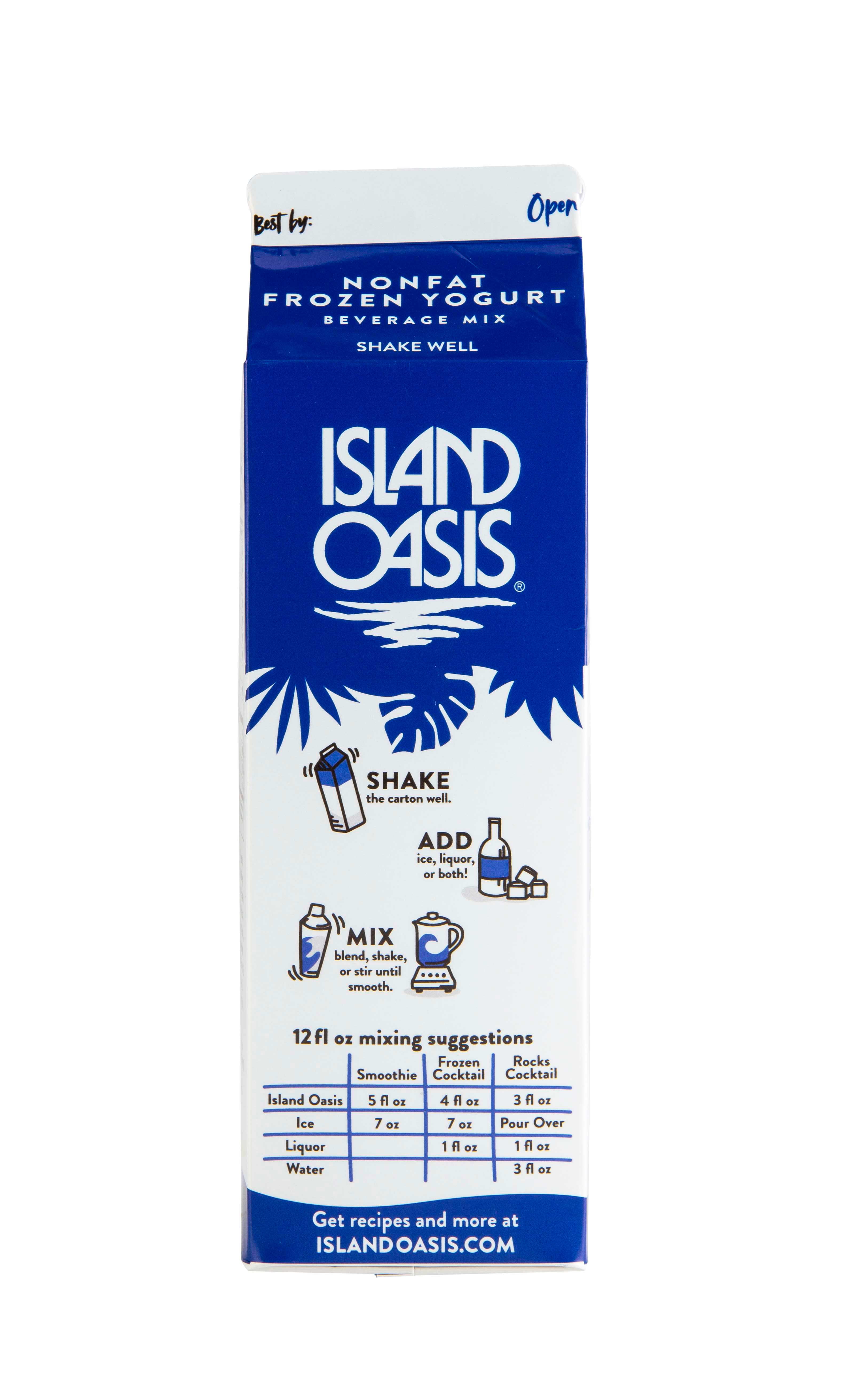 Island Oasis Non Fat Yogurt, 32 Ounce 12 per case.