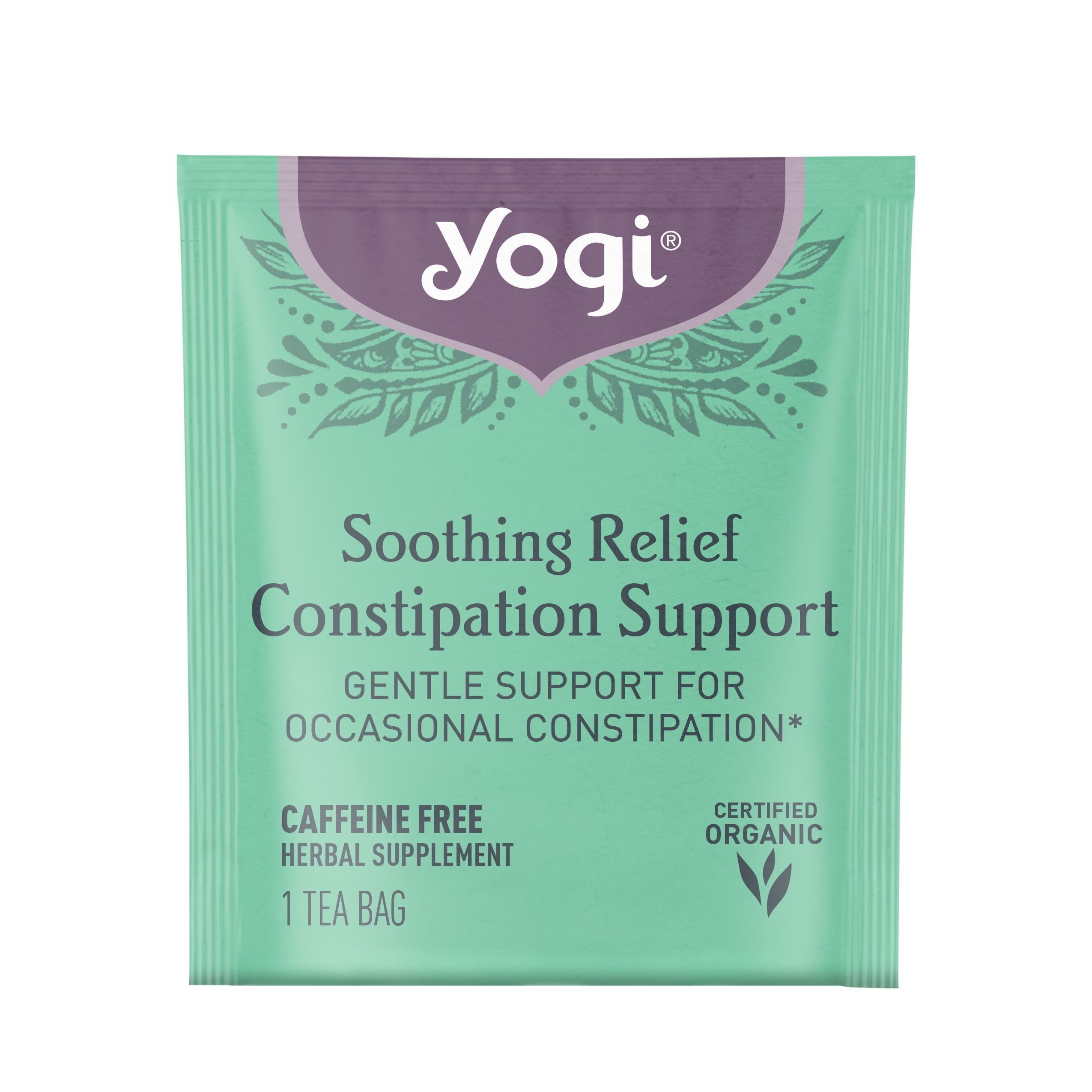 Yogi Tea Soothing Relief Constipation Support, Laxative Tea Bags, 16 Count