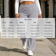 thumbnail image 3 of Mifsaly Plus Size Women's Straight Leg Sweatpants Ribbed Knit Elastic Waist Lounge Pants Fall Winter Trendy Daily Going Out Athletic Casual Clothing, 3 of 6