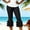 Black, variant on Capri Pants for Women High Waist Double Ruffle Hem Capri Leggings Stretch Pull on Summer Cropped Pants