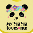 thumbnail image 4 of Inktastic My Yiayia Loves Me Yia Yia Bear Girls Baby Bib, 4 of 4