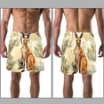 thumbnail image 3 of luoweisi Men's Beach Shorts Quick Dry Swim Trunks with Mesh Lining Kangaroo L, 3 of 5