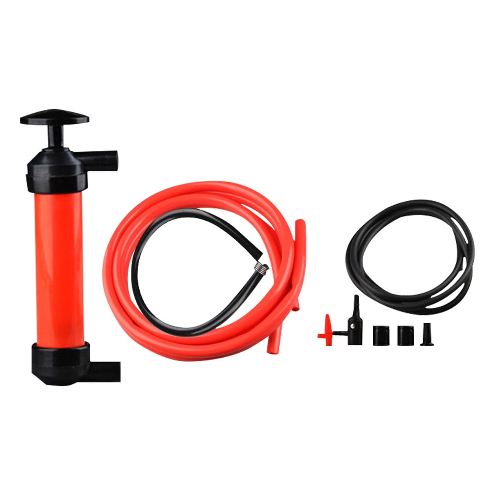 CAR SIPHON FUEL TRANSFER MANUAL PUMP Water Inflator Hand Syphon Fluid Extractor 