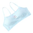 thumbnail image 3 of Sujetador cómodo de entrenamiento para niñas, almohadillas extraíbles, Bralette de algodón, ropa interior, Top corto Azul Yuyangstore Sujetador de entrenamiento para niñas, 3 of 6