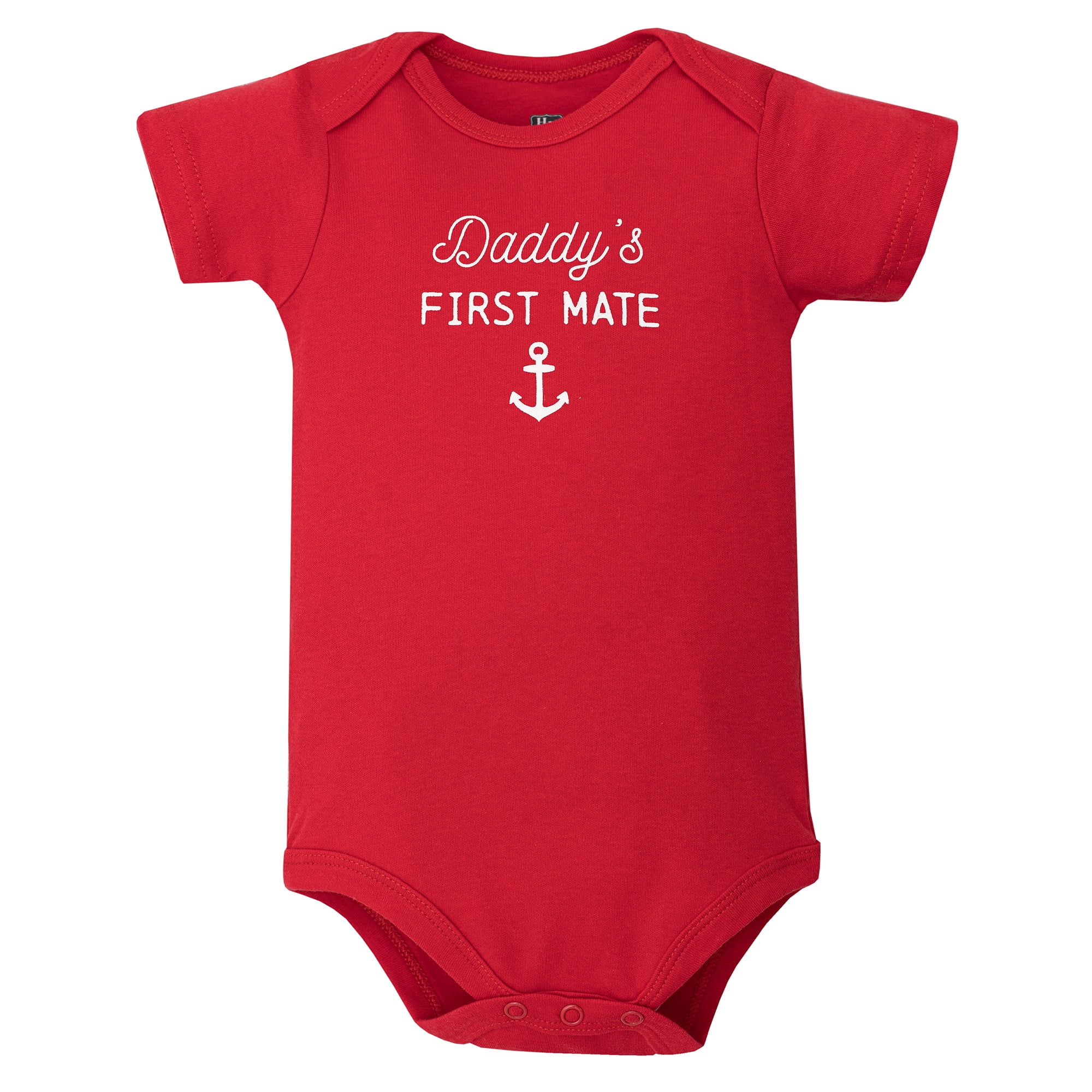 Hudson Baby Infant Boys Cotton Bodysuits 5-Pack, Nautical Anchor, 3-6 Months